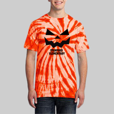 Adult Tie-Dye T-Shirt - Fall - Jacko Lantern Black Thumbnail
