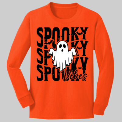 Youth Long Sleeve Shirt - Fall - Spooky Vibes Thumbnail