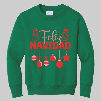  Youth Crewneck - Feliz Festive - Red Thumbnail