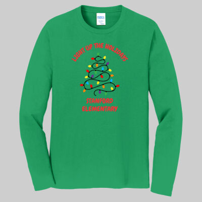 Adult Long Sleeve Shirt -  Winter Holidays - Light Up - Red Thumbnail