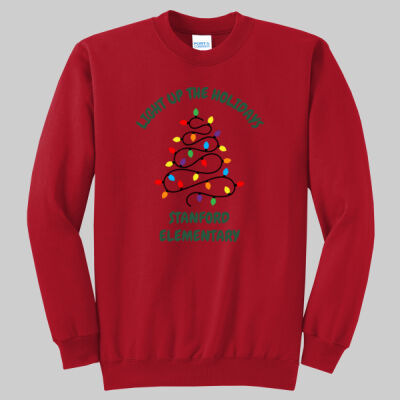 Adult Crewneck -  Winter Holidays - Light Up - Green Thumbnail