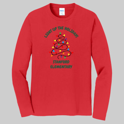 Adult Long Sleeve Shirt -  Winter Holidays - Light Up - Green Thumbnail