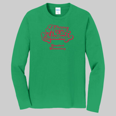Adult Long Sleeve Shirt -  Winter Holidays - Merry Christmas - Red Thumbnail