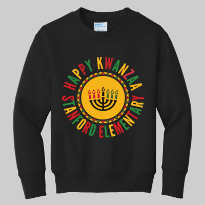  Youth Crewneck - Winter Holidays - Happy Kwanzaa   Thumbnail