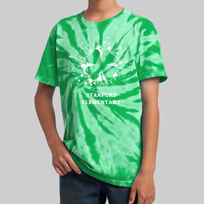 Youth Tie-Dye T-Shirt - Spring - Shamrock  Thumbnail