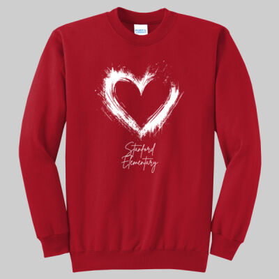 Adult Crewneck - Spring - Valentine's Heart Thumbnail