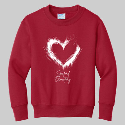 Youth Crewneck -  Spring - Valentine's Heart Thumbnail