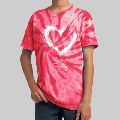  Youth Tie-Dye T-Shirt - Spring - Valentine's Heart Thumbnail