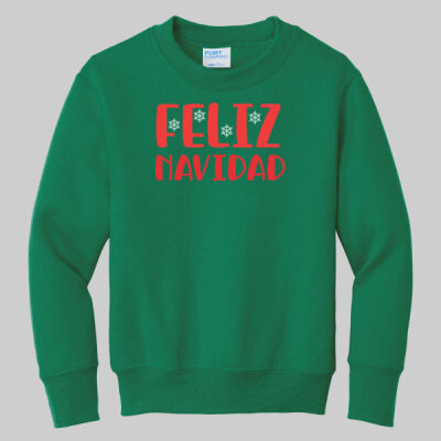 Youth Crewneck - Feliz Navidad - Red Thumbnail